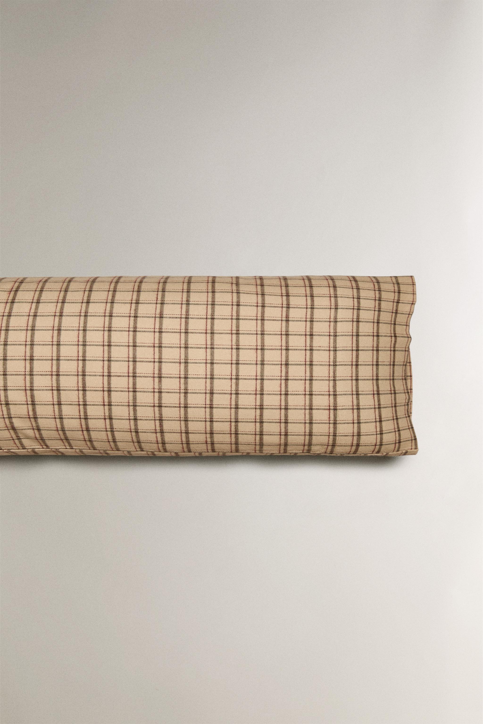 CHECK FLANNEL PILLOWCASE