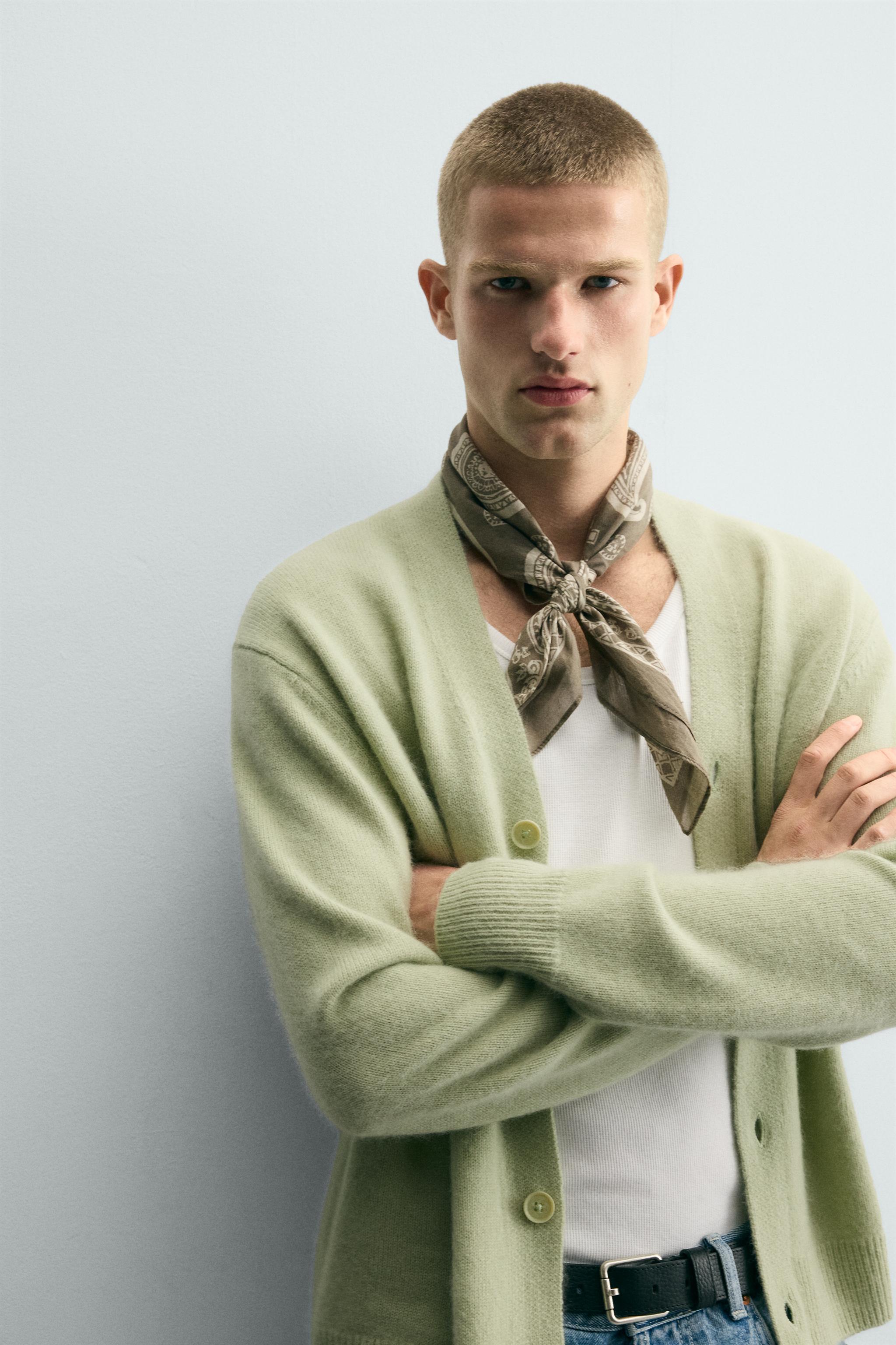 トップス ORR Washable Wool 100 Cardigan 100% WOOL CARDIGAN - Light green | ZARA South Africa