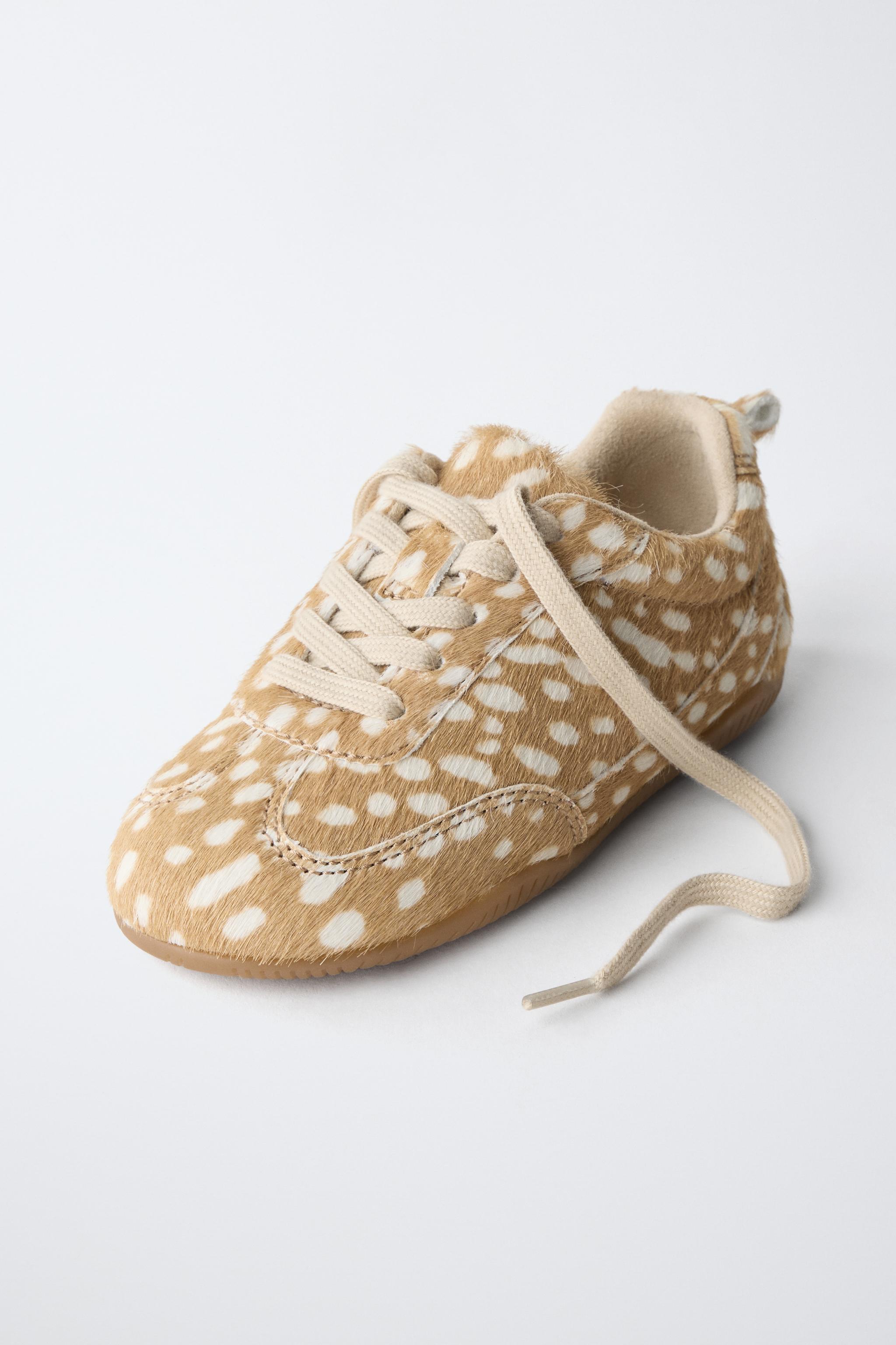 TENNIS OU BASKET ANIMAL PRINT CUIR