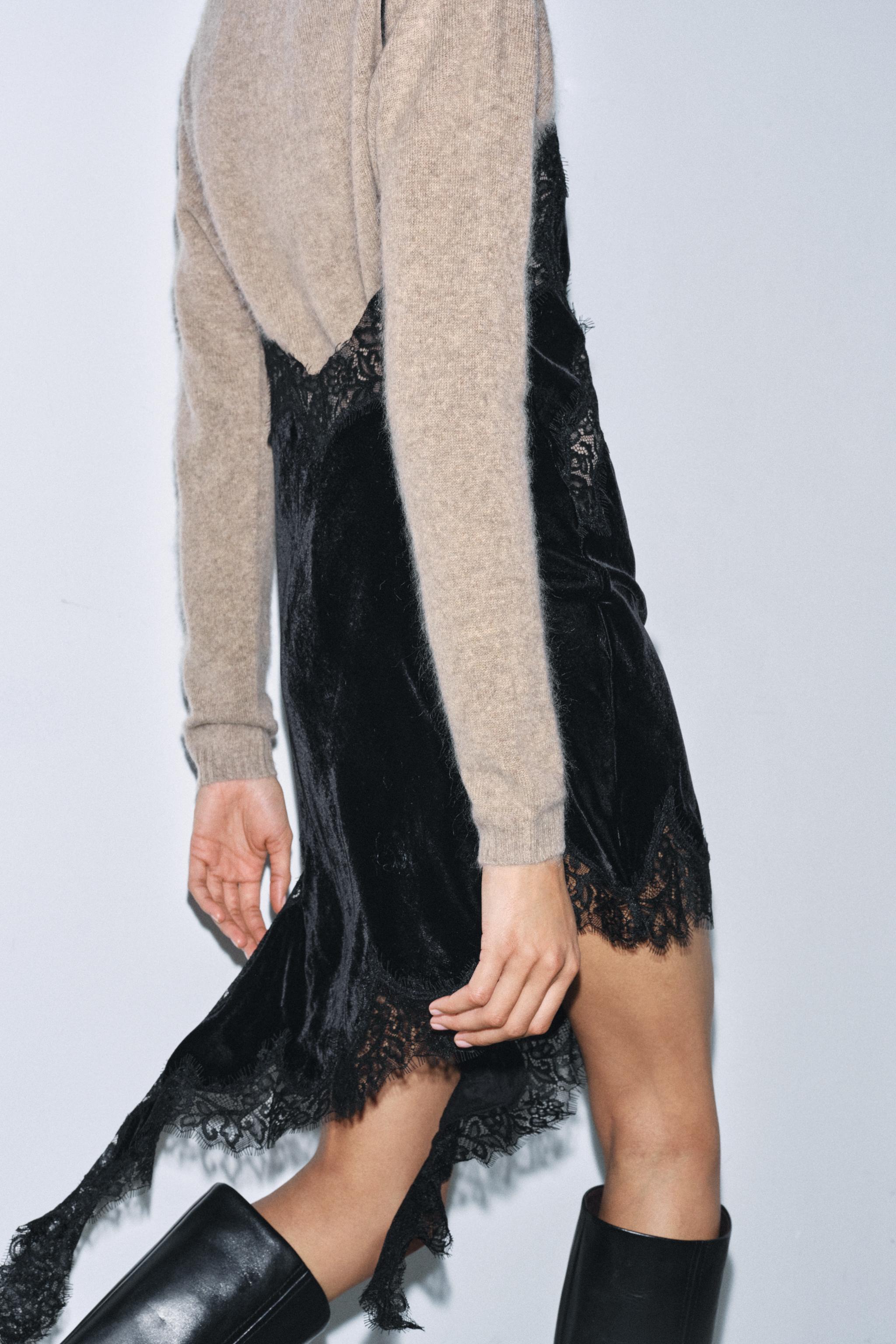 VELVET LACE DRESS ZW COLLECTION