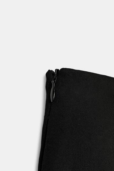 ZW COLLECTION ASYMMETRIC SHORT SKIRT - Black by Zara - Image 3