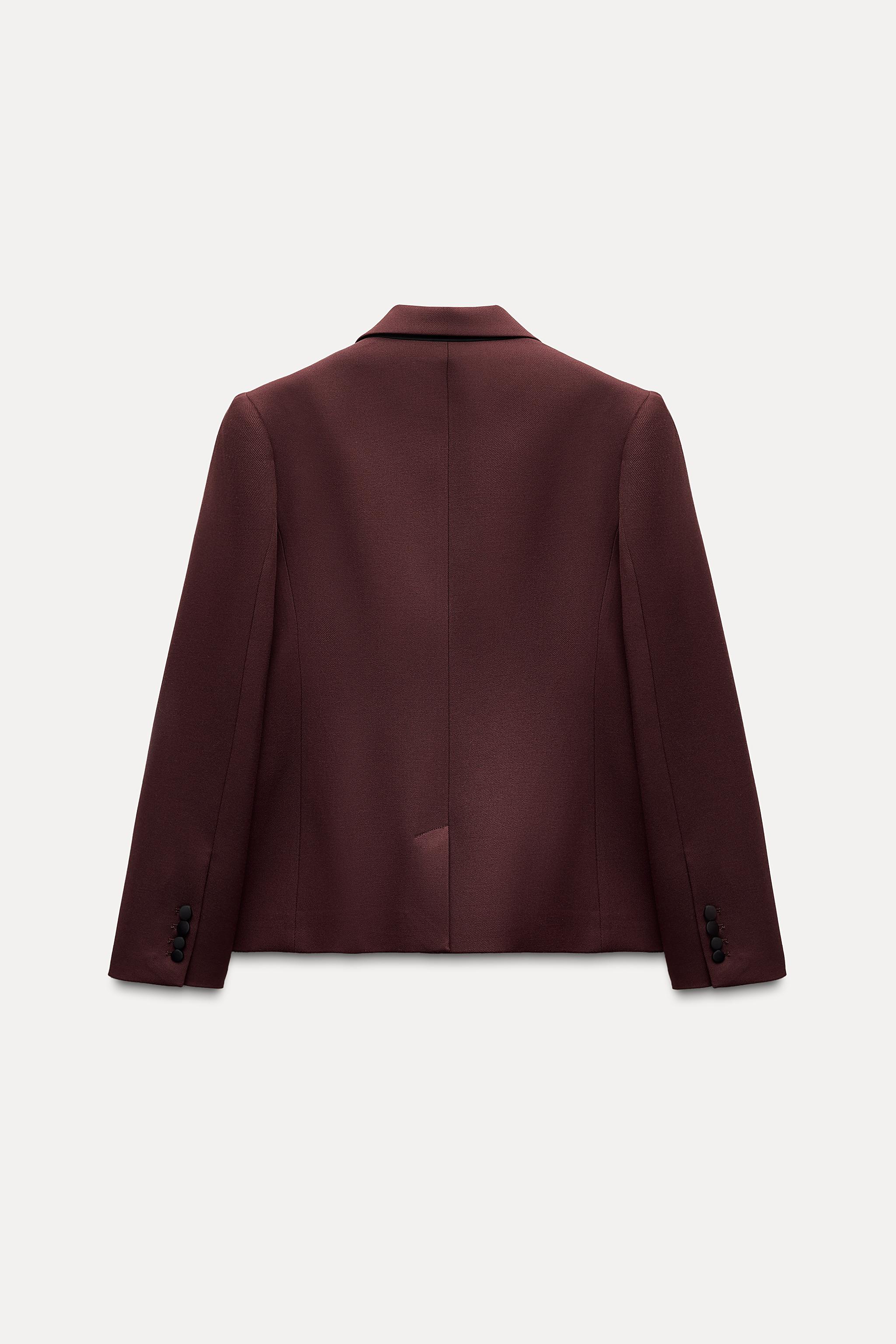 Zara Double Breasted Burgundy Blazer- Size cheapest Medium