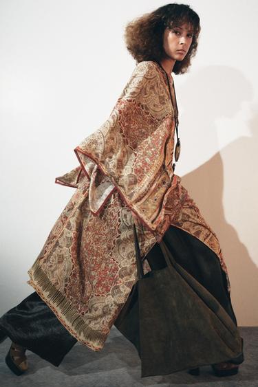 ZW COLLECTION PAISLEY KAFTAN DRESS - Printed by Zara - Image 4