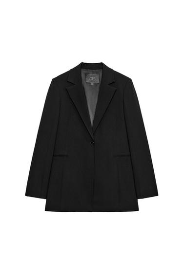 BLAZER SLIM CON LANA ZW COLLECTION LIMITED EDITION - Negro de Zara