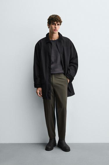 PANTALÓN ESTRUCTURA CONFORT - Khaki de Zara