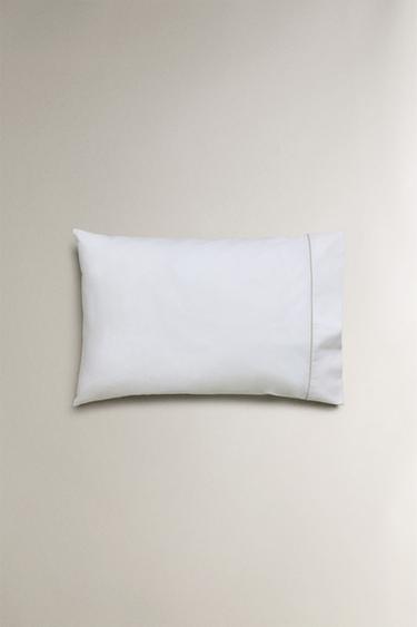 PILLOWCASE WITH PIQUÉ PIPING - Grey by Zara - Image 3