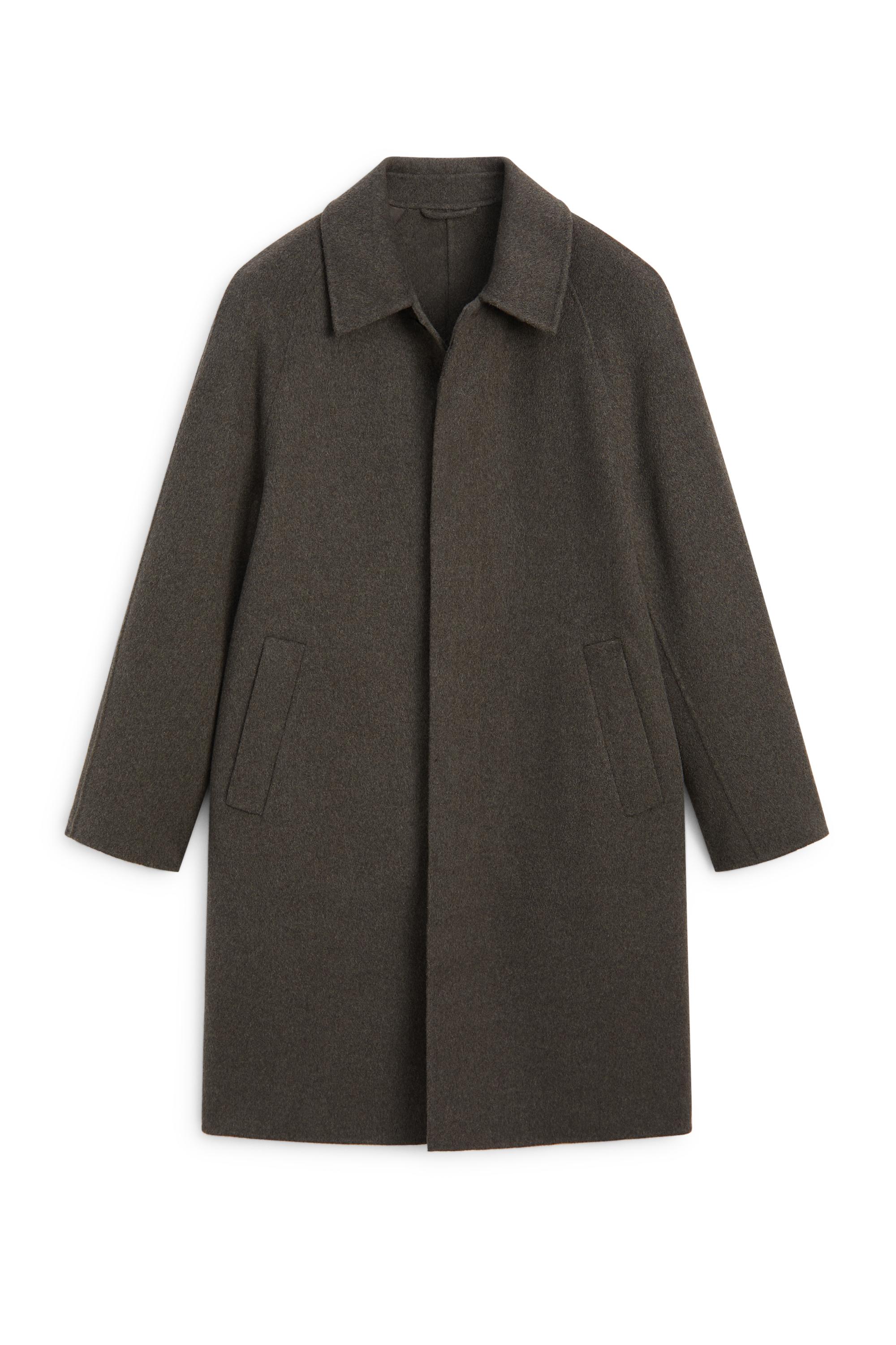 Long double-faced wool blend coat - Mink marl | ZARA United States