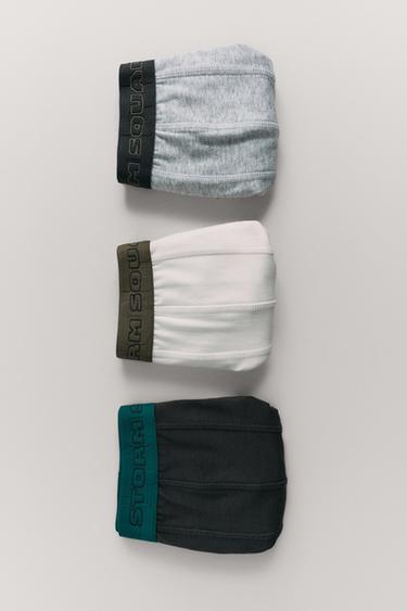 6-14 AÑOS/ PACK TRES BÓXERS TEXTO EMBOSSED - Multicolor de Zara