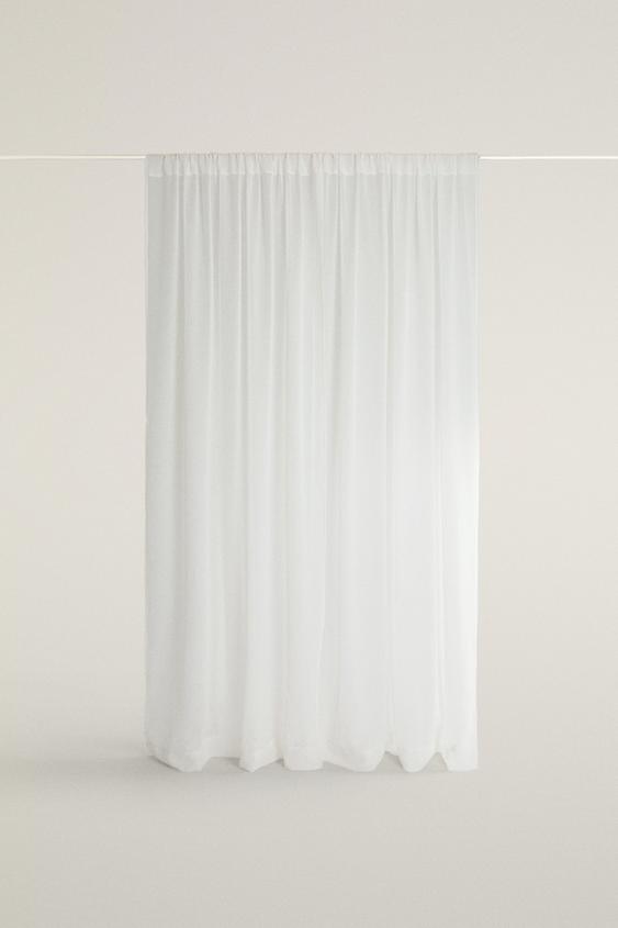 Zara VERY LOW FILTRATION SHEER CURTAIN (SET OF 2) - Ecru - Image 0