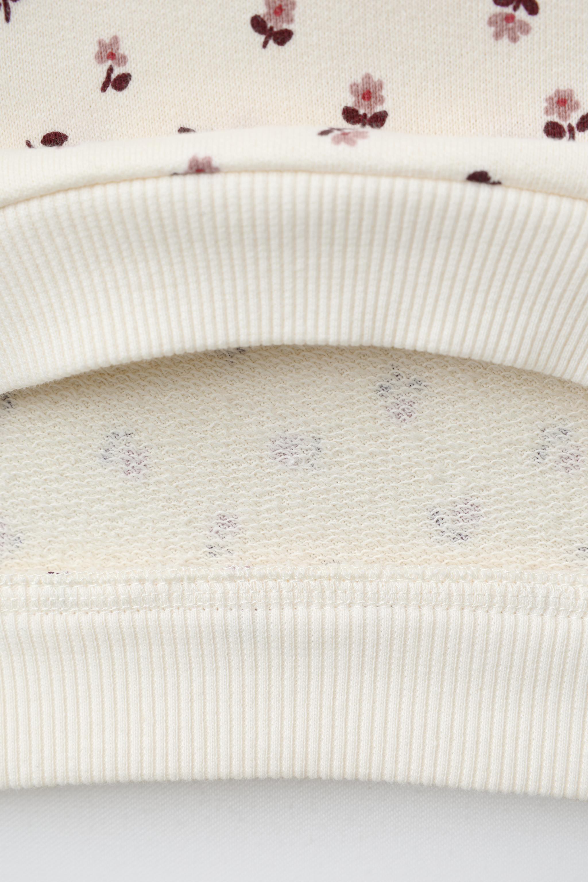 Детские худи Zara FLORAL PRINT SWEATSHIRT — фото 4