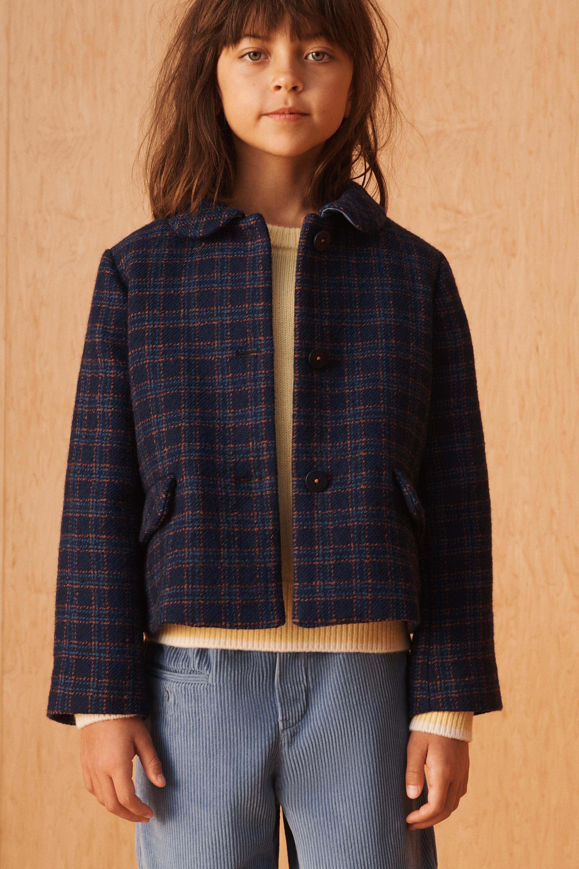 LIMITED EDITION WOOL PLAID COAT
