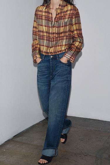 ZW COLLECTION BAGGY LOW-RISE JEANS - Blue by Zara - Image 5