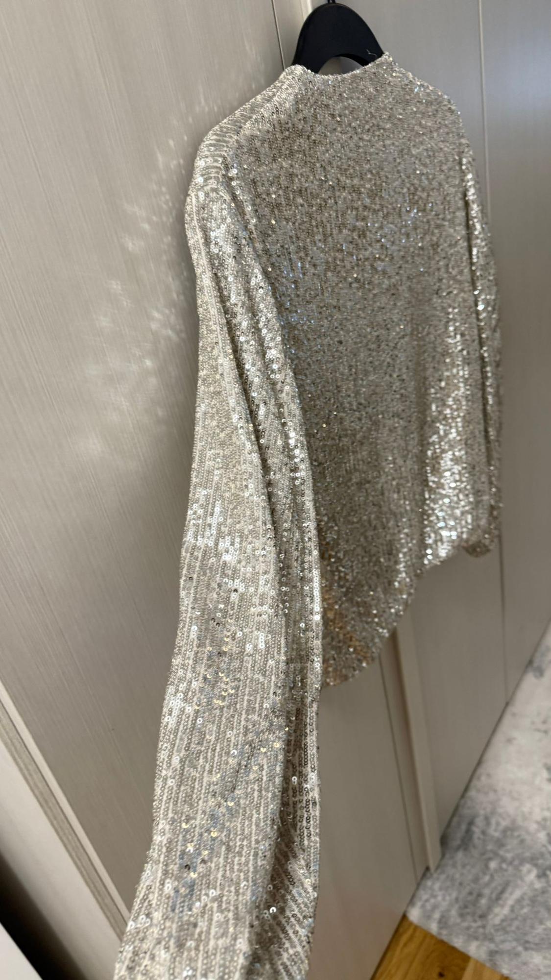 SEQUIN BOMBER JACKET - Image 5