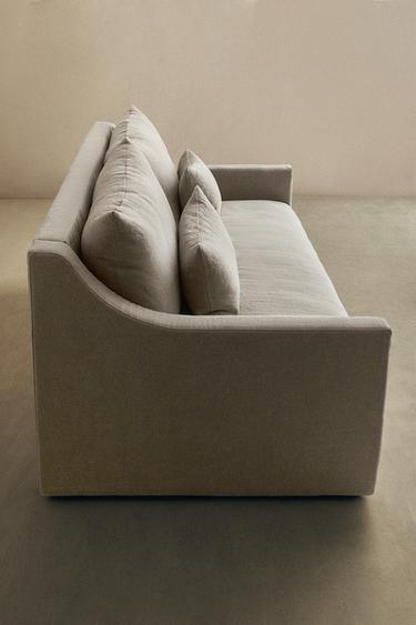WASHED LINEN SOFA - Light beige by Zara - Image 3