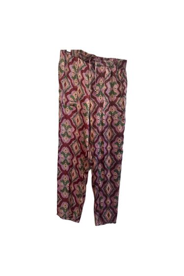SOFT SILKY PANTS WITH NARROWING LEG