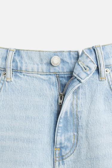 SHORT EN DENIM COUPE CLASSIQUE - Bleu clair de Zara - Image 8
