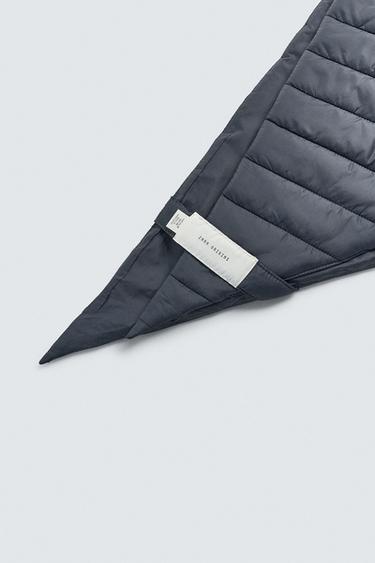 BANDANA TRIANGULAIRE MATELASSÉ - Bleu / Gris de Zara - Image 6