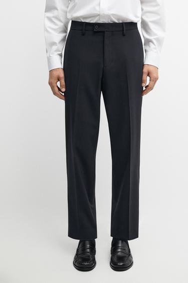 Wool blend suit pants — Navy blue 2