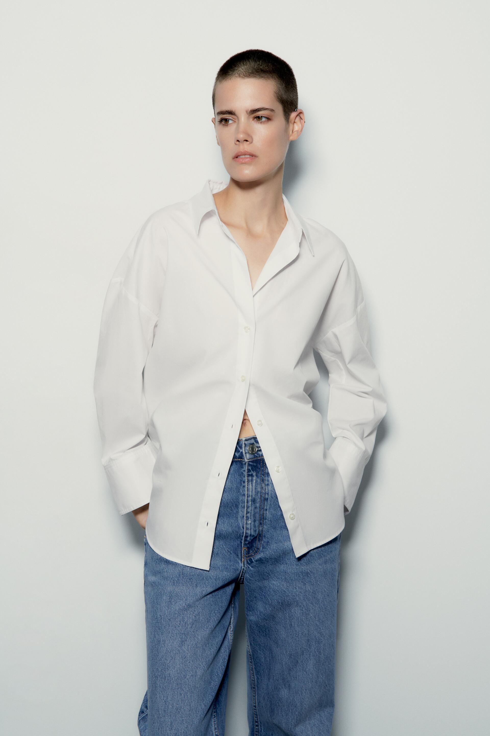 POPLIN SHIRT - White | ZARA Australia