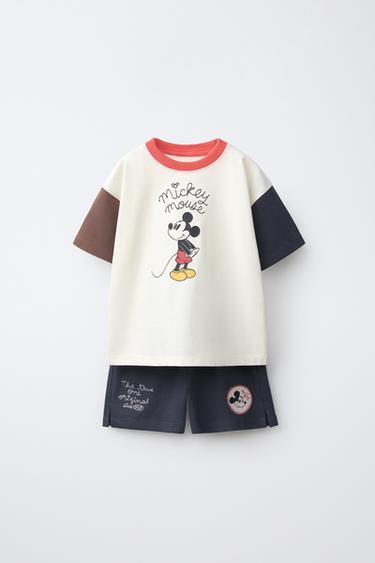 MICKEY MOUSE © DISNEY EMBROIDERED T-SHIRT AND BERMUDA SHORTS SET - Blue by Zara