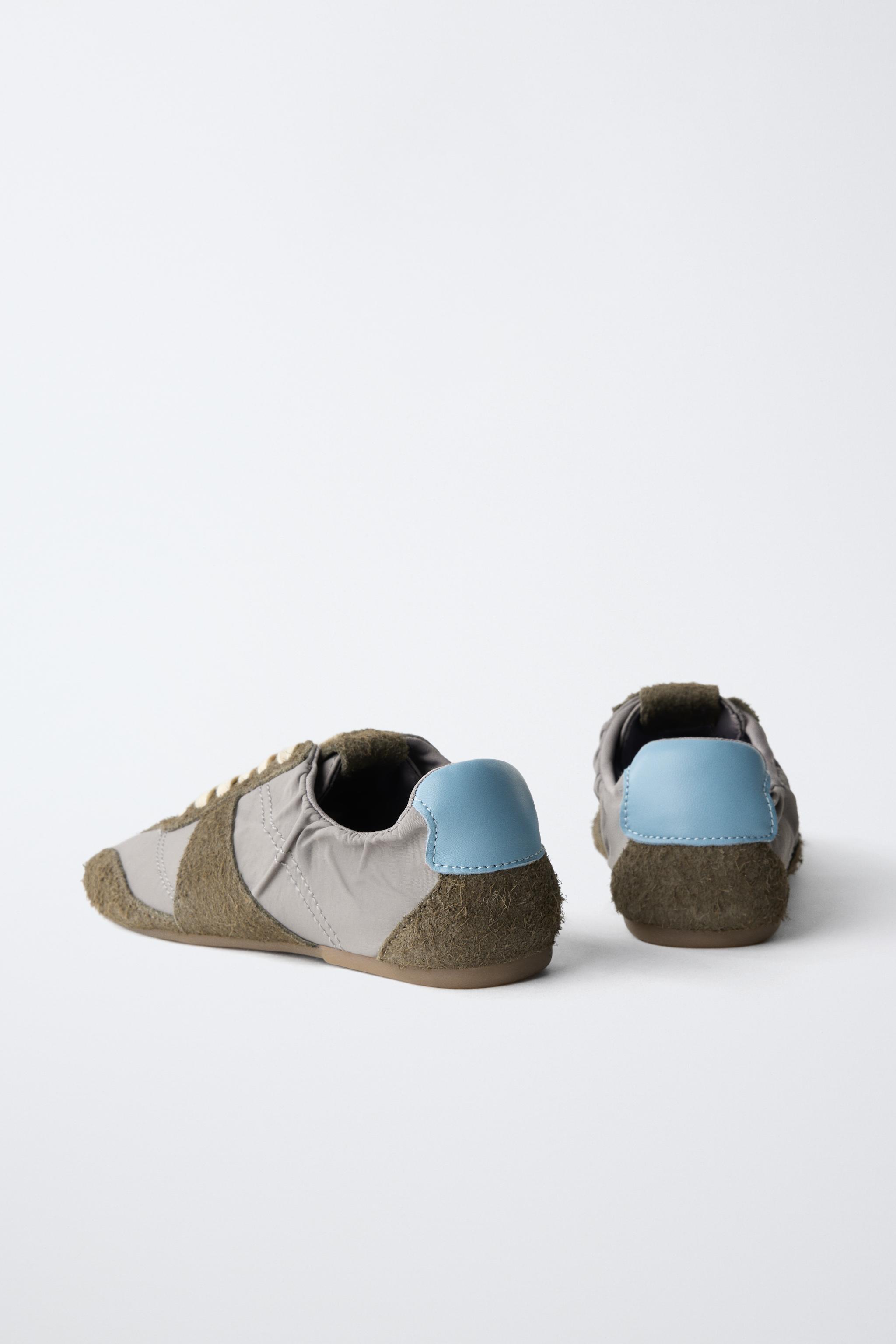 COMBINED LEATHER SNEAKERS