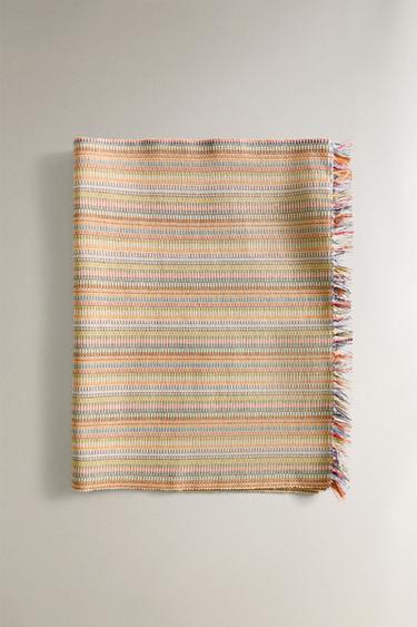CHEMIN DE TABLE COTON RAYURES - Orange de Zara - Image 4