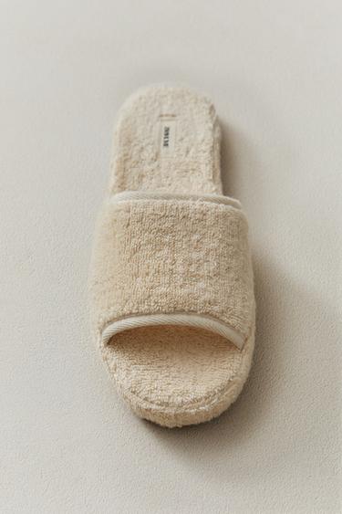 CHAUSSONS PLATEFORME SERVIETTE DE BAIN - Beige de Zara - Image 5