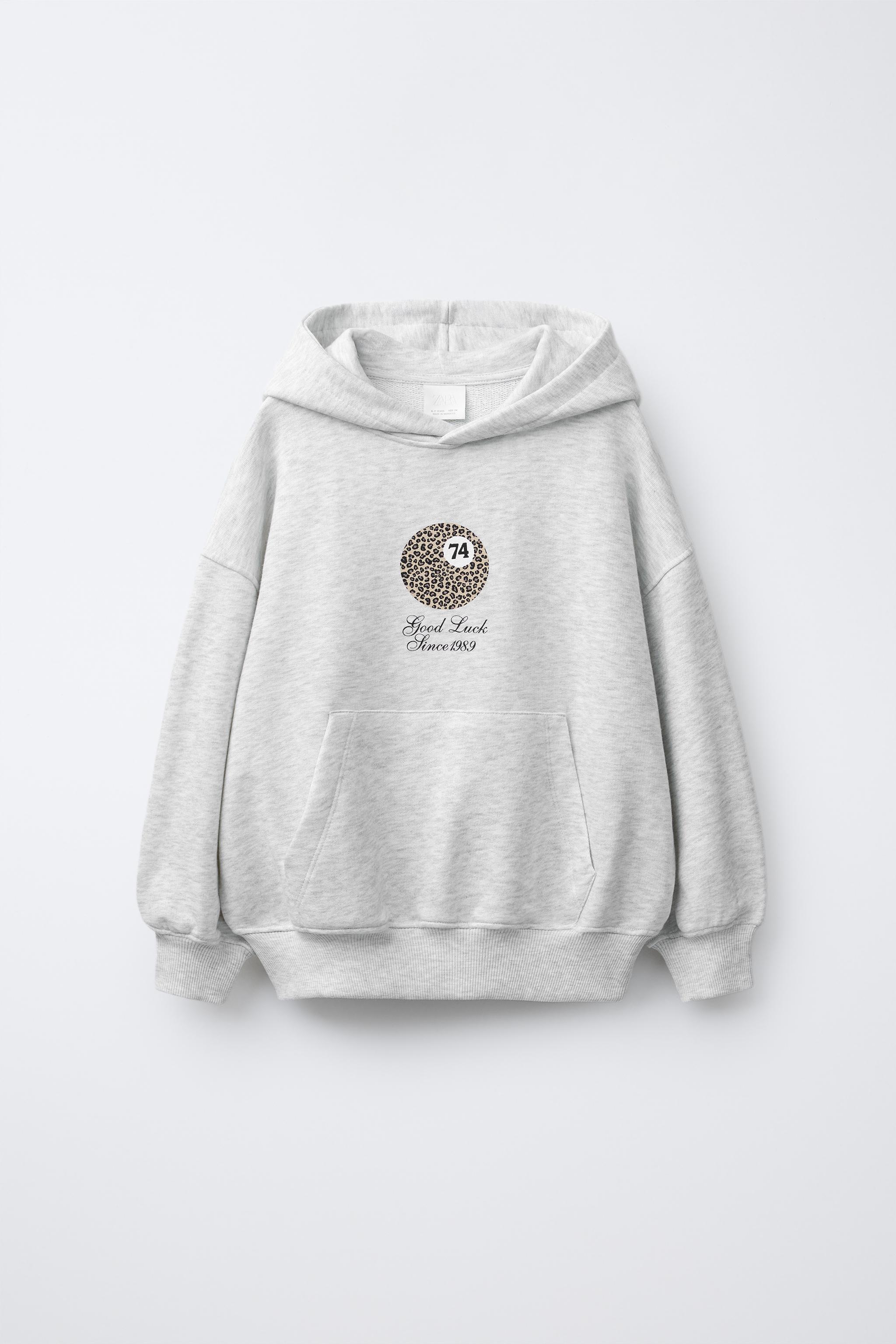 BILLIARD BALL HOODIE SWEATSHIRT - Gray marl | ZARA Canada