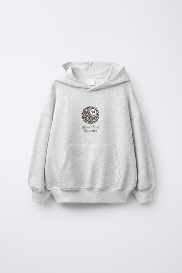 BILLIARD BALL HOODIE - Grey marl by Zara
