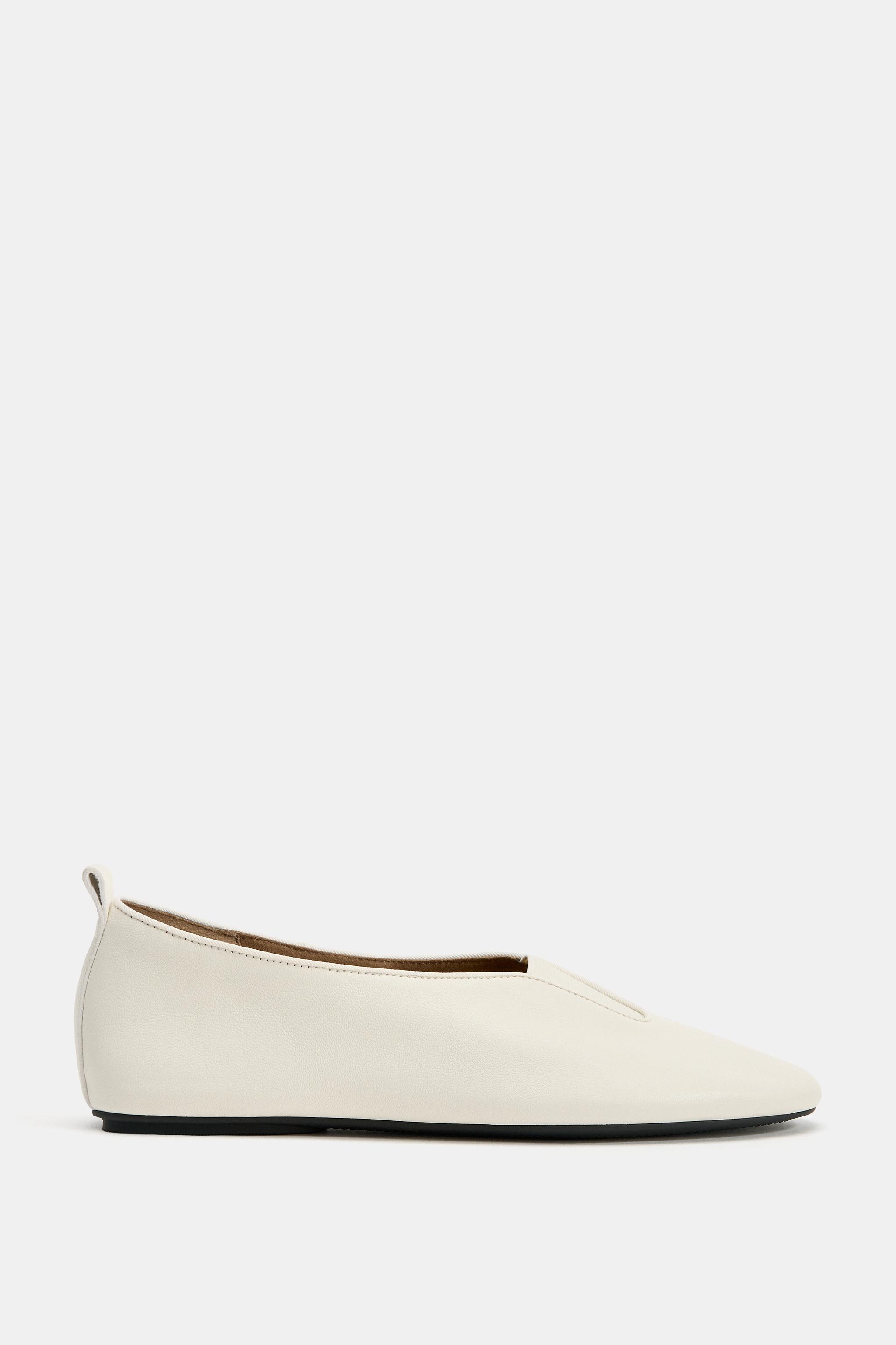Обувь Zara SOFT LEATHER FLATS — фото 2