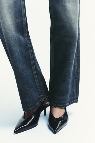 CHAUSSURES OUVERTES À L'ARRIÈRE À TALONS - Noir de Zara - Image 1