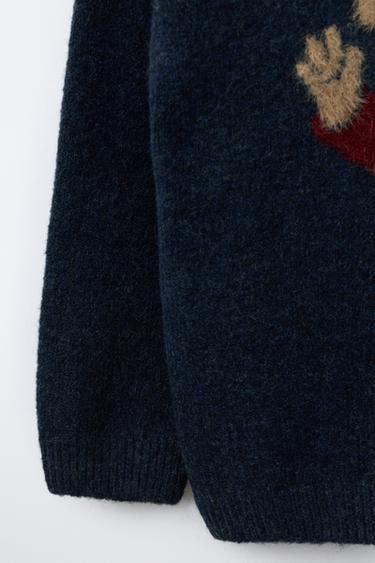 KNIT SKATE BEAR SWEATER - navy by Zara - Image 3