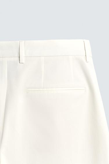 REGULAR FIT CHINO TROUSERS - Oyster-white by Zara - Image 9