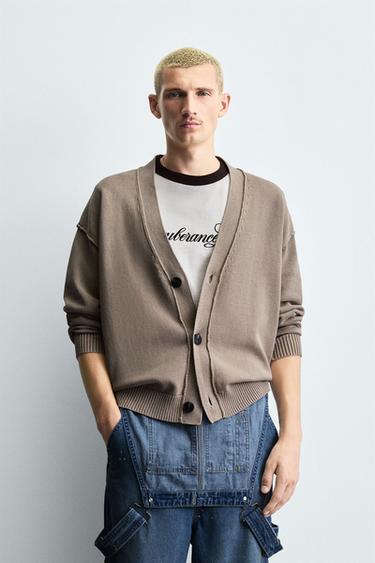 CÁRDIGAN REVERSIBLE EFECTO REVÉS - Arena de Zara