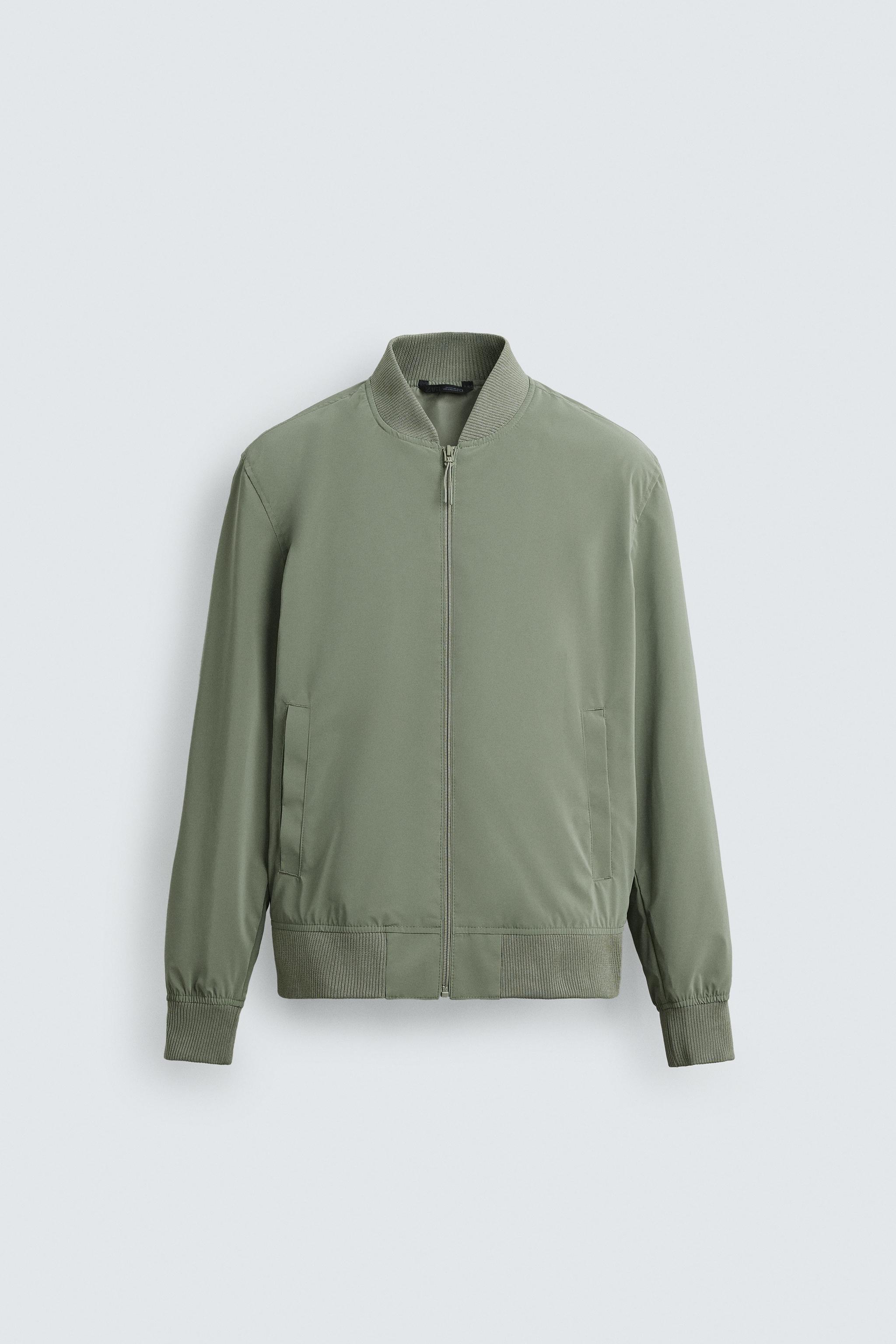 ZARA men's パッチ　ボンバージャケット　レーシングジャケット ZARA mens パッチ ボンバージャケット レーシングジャケット