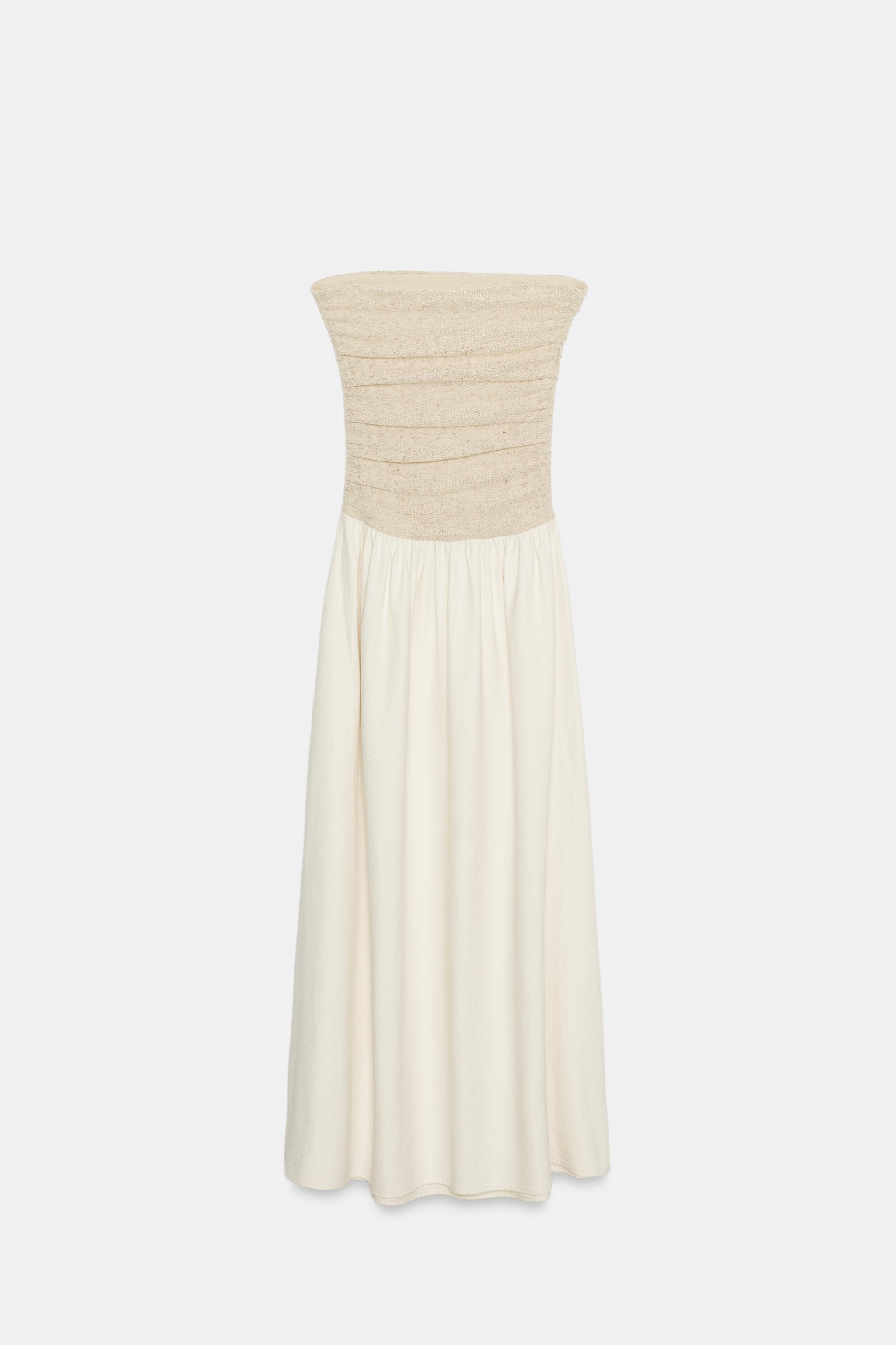 COMBINATION STRAIGHT NECK DRESS