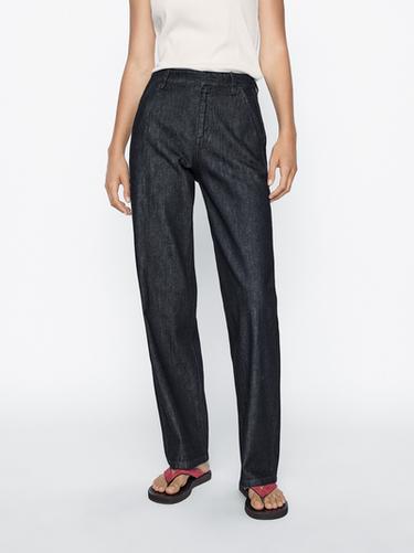 Zara Mid-rise straight-leg jeans - Blue