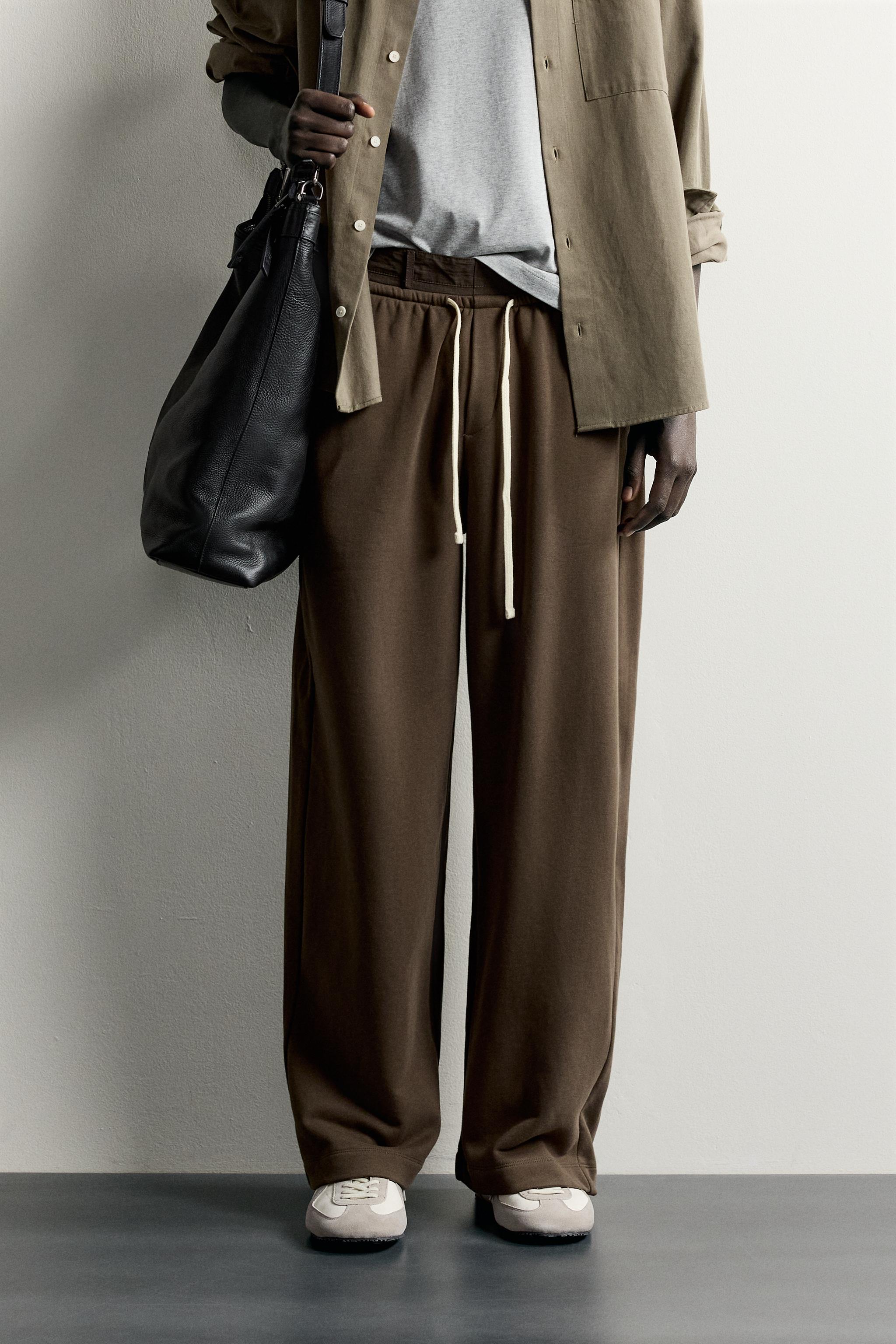 Zara KOMBİNE RELAXED FIT PANTOLON görsel 2