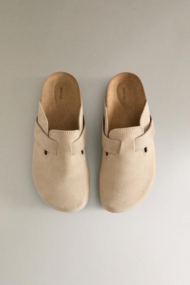 SABOTS CUIR LANIÈRE - Beige de Zara - Image 2