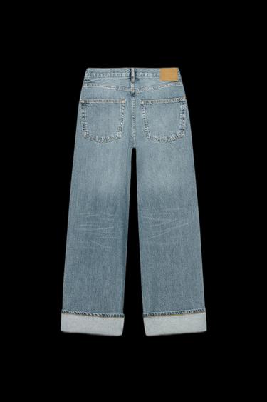 ZW COLLECTION BAGGY MID-WAIST JEANS - Faded blue by Zara