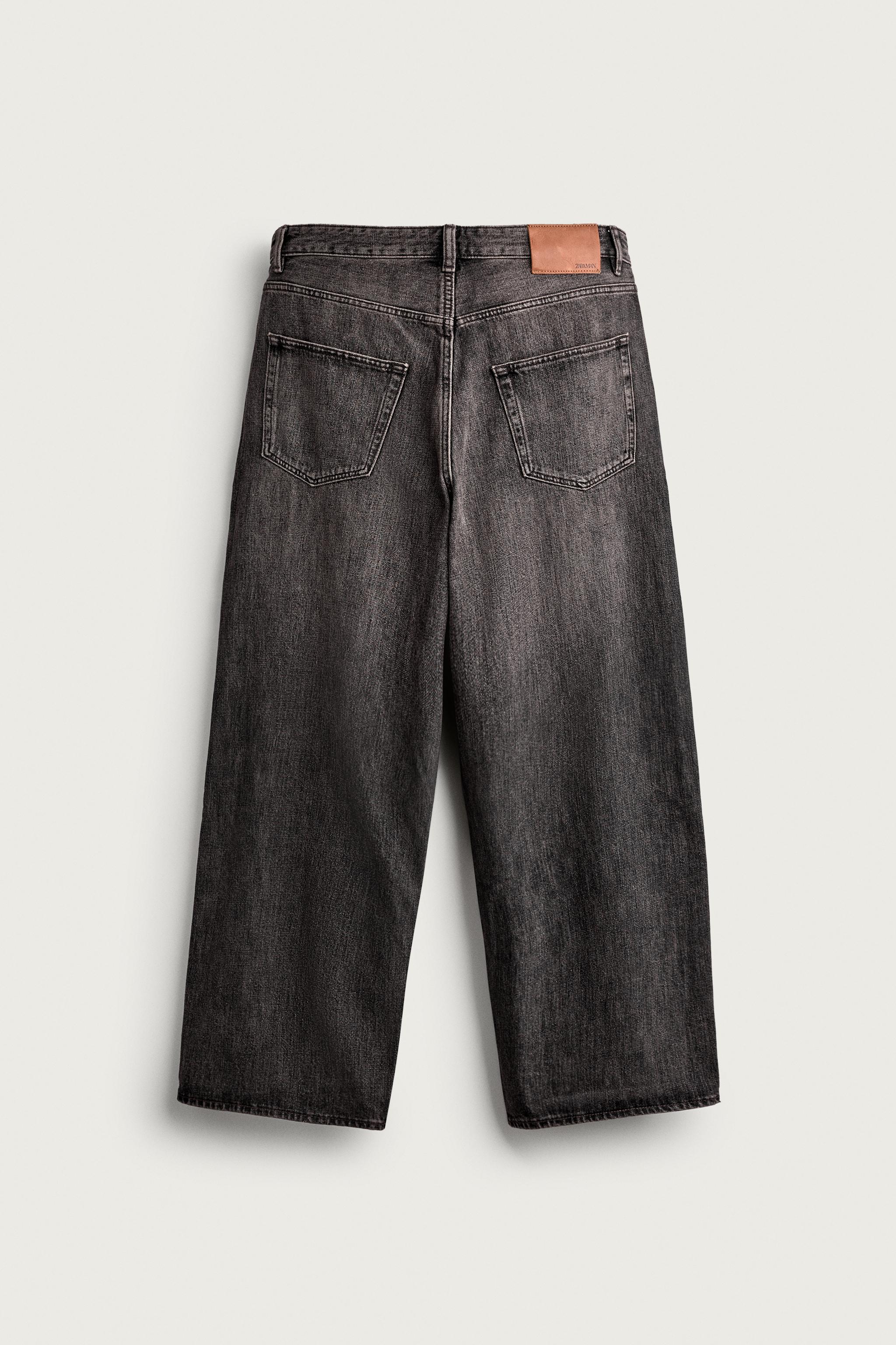 BAGGY FIT JEANS — Brown