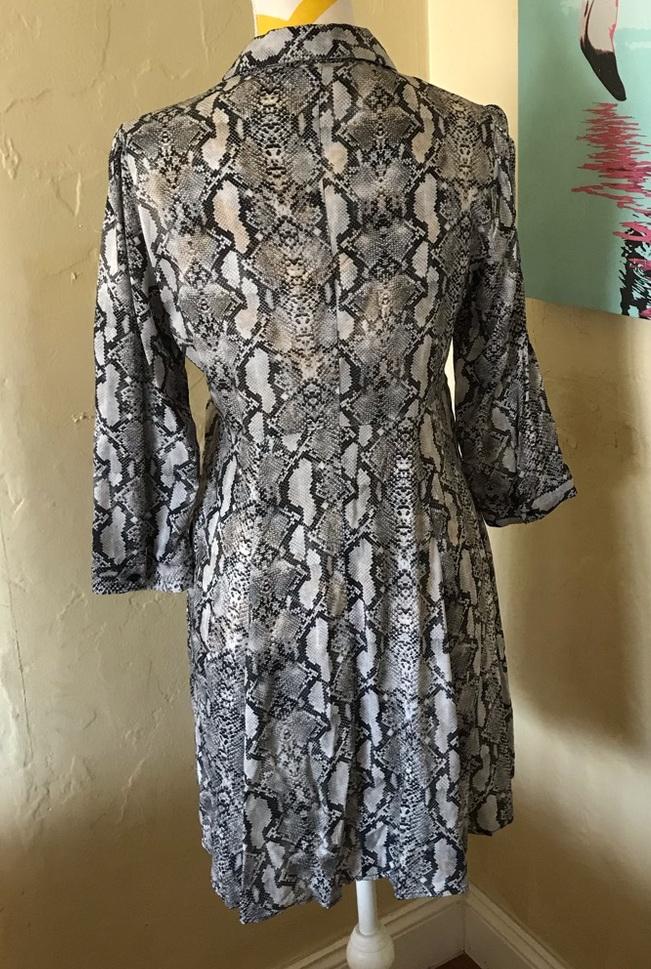 SNAKESKIN PRINT DRESS - Image 2