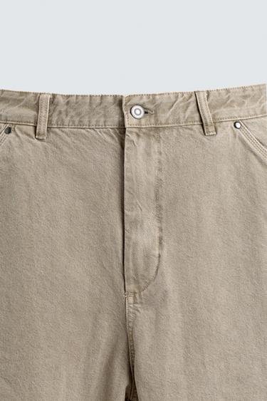 BALLOON FIT WASHED TROUSERS - Light sand by Zara - Image 8