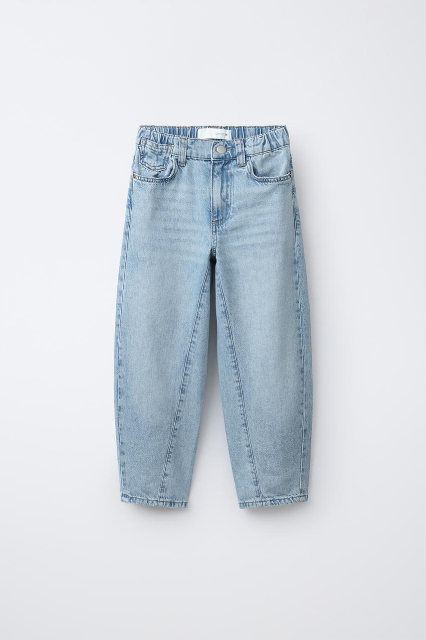 Jean Barrel ZARA NEW WOMAN SS25 Bleu - Taille 40 (6) - Coupe Wide-leg - Neuf Avec étiquettes