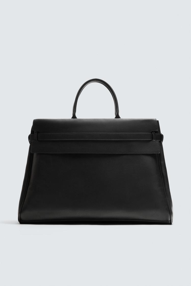 Zara Mexico Cartera De Mano Hombre Zara BOLSA DE MANO PIEL Negro