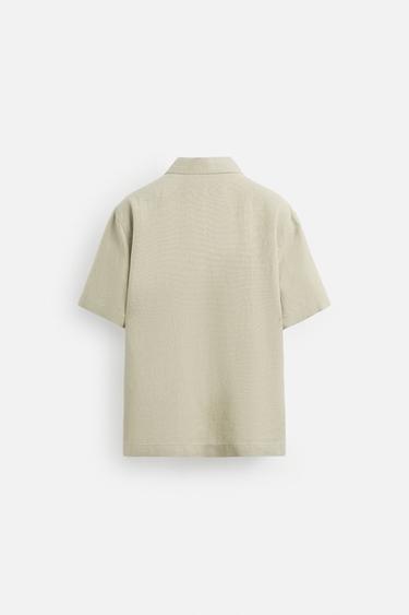 CHEMISE 100 % LIN - Beige clair de Zara - Image 6