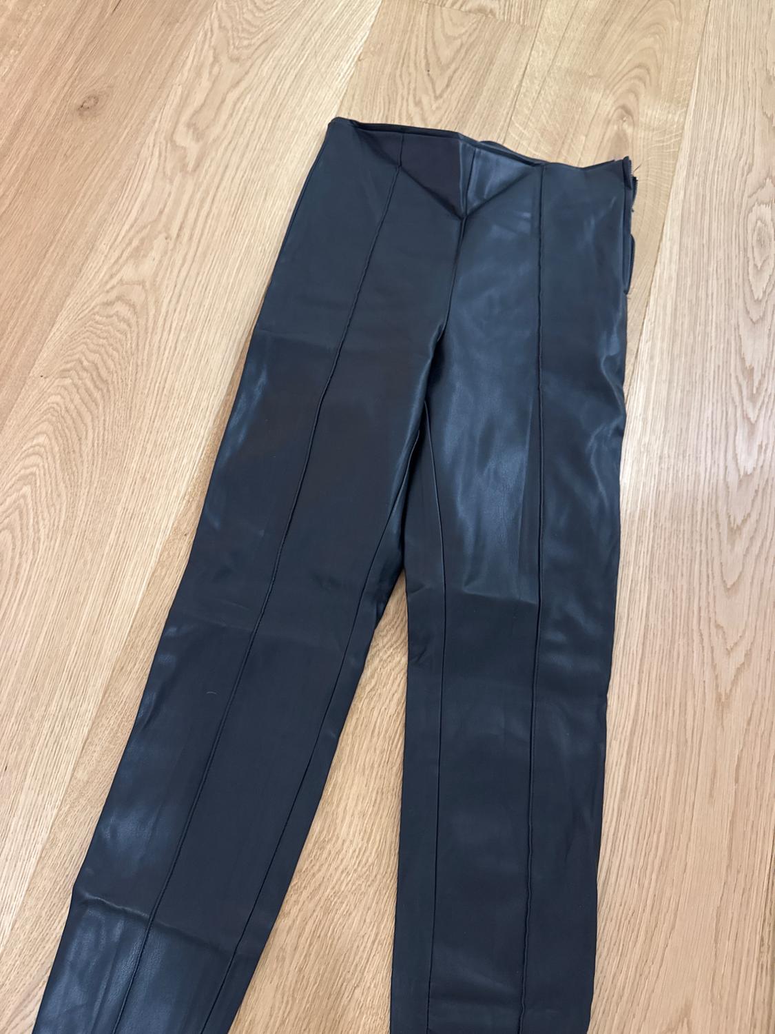 HIGH-WAIST FAUX LEATHER LEGGINGS - Image 2