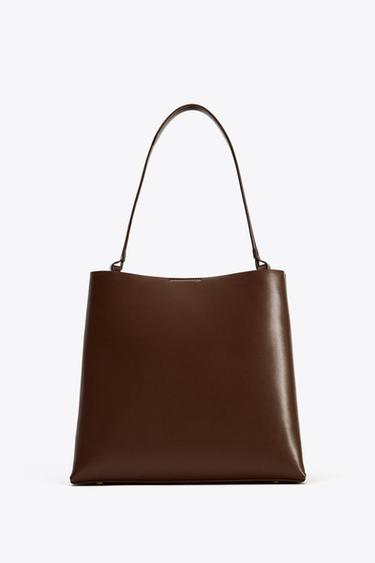 СУМКА-МЕШОК В МИНИМАЛИСТСКОМ СТИЛЕ — КОРИЧНЕВЫЙ от Zara