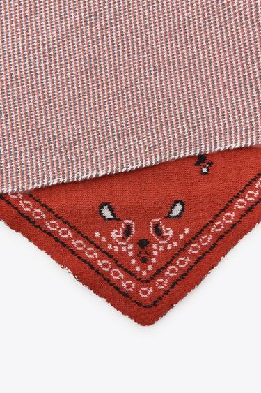 BANDANA POINT IMPRIMÉE - Rouge de Zara - Image 2