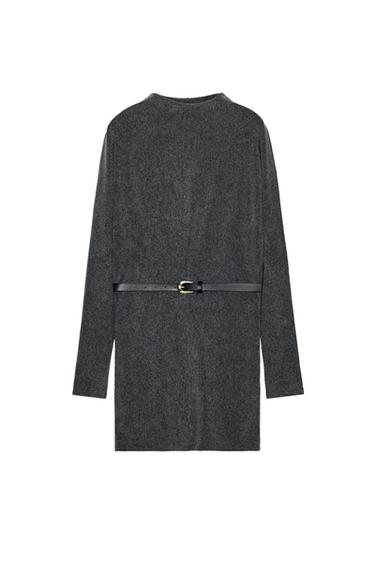 СУКНЯ SOFT З РЕМЕНЕМ - Антрацитовий сірий Zara